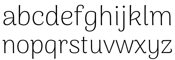 ArimaMadurai-ExtraLight Font LOWERCASE