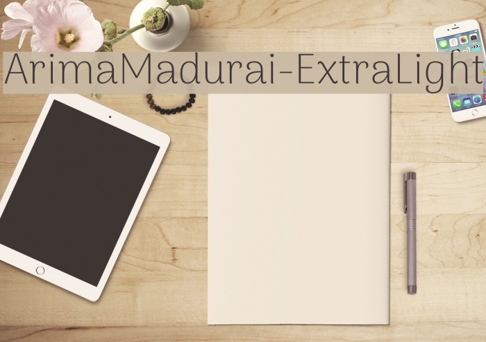 ArimaMadurai-ExtraLight Example 1