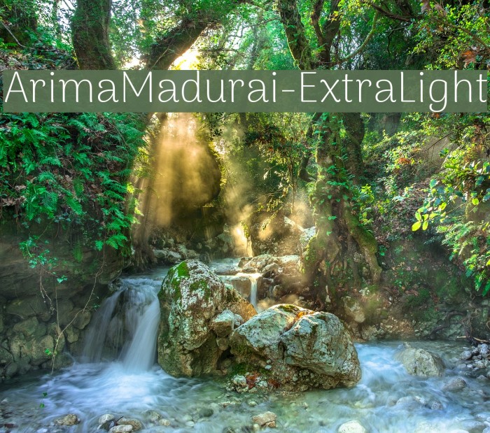 ArimaMadurai-ExtraLight Example 3