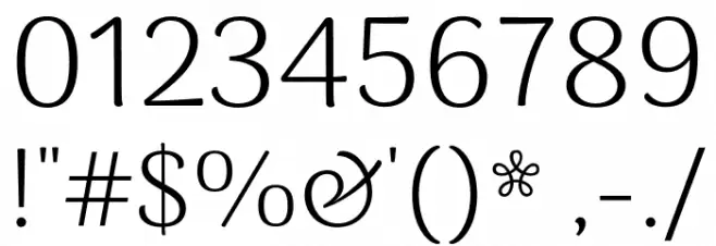 ArimaMadurai-Light Font OTHER CHARS