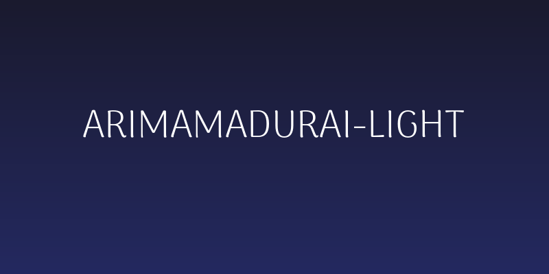 ArimaMadurai-Light Social Header