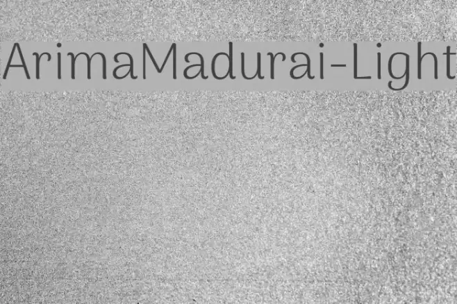 ArimaMadurai-Light Font examples