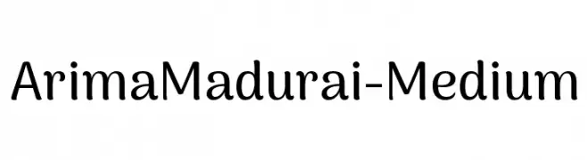 ArimaMadurai-Medium  免费字体下载