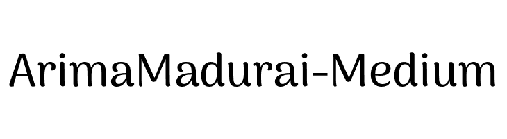 ArimaMadurai-Medium  フリーフォントのダウンロード