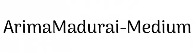 ArimaMadurai-Medium  免费字体下载