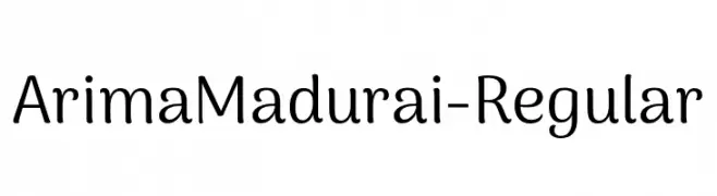 ArimaMadurai-Regular  免费字体下载
