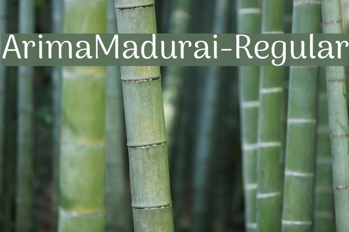 ArimaMadurai-Regular Font examples