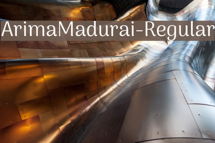 ArimaMadurai-Regular Font examples