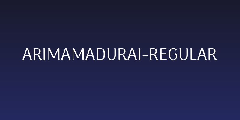 ArimaMadurai-Regular Social Header