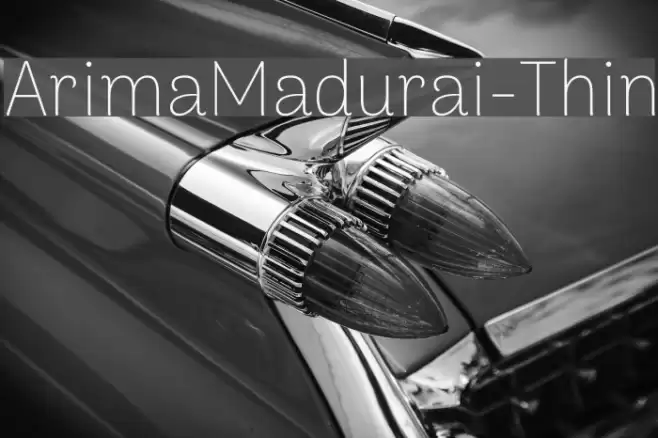 ArimaMadurai-Thin Font examples