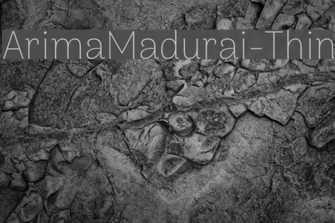 ArimaMadurai-Thin Font examples