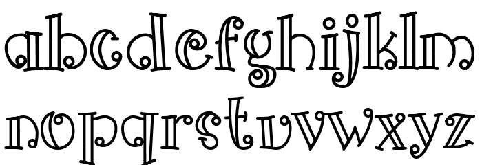 Arima Font LOWERCASE