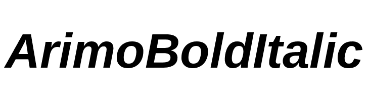 Arimo Bold Italic  नि: शुल्क फ़ॉन्ट्स डाउनलोड
