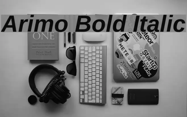 Arimo Bold Italic Font examples
