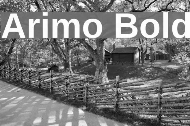 Arimo Bold Font examples