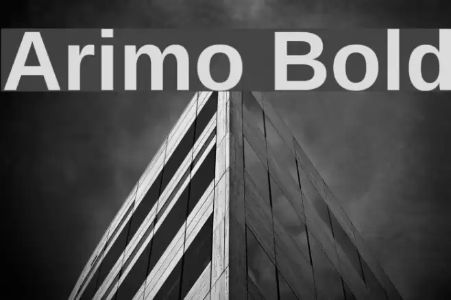 Arimo Bold Font examples
