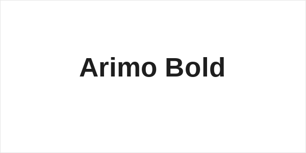 Arimo Bold Logo