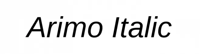 Arimo Italic 