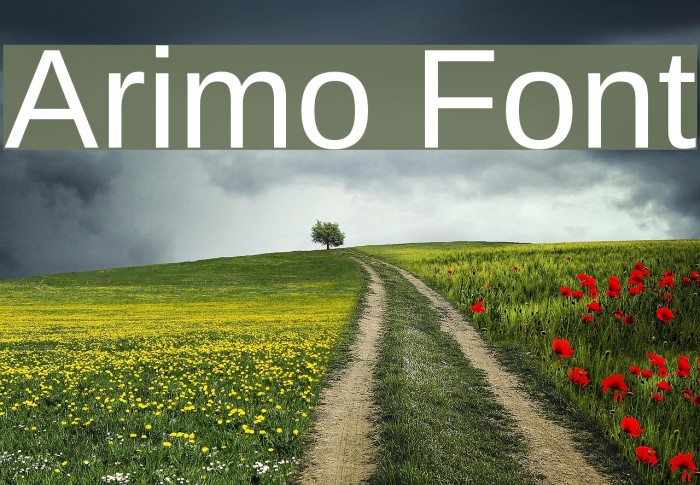 Arimo Font examples