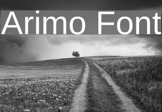 Arimo Font examples