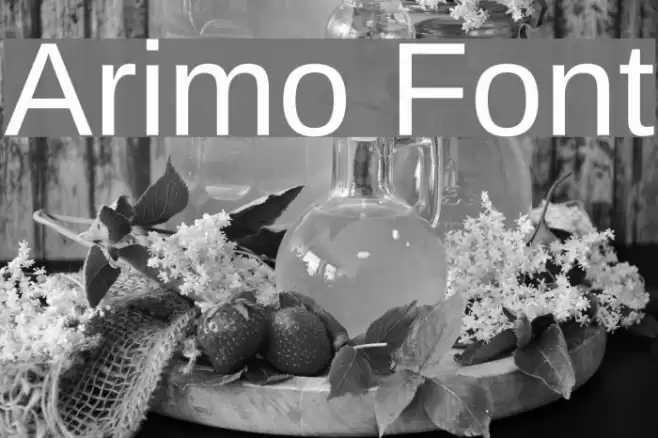 Arimo Font examples