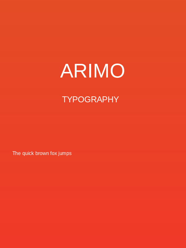 Arimo Poster