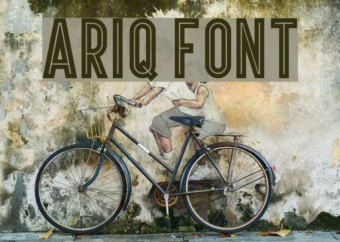Ariq Font examples