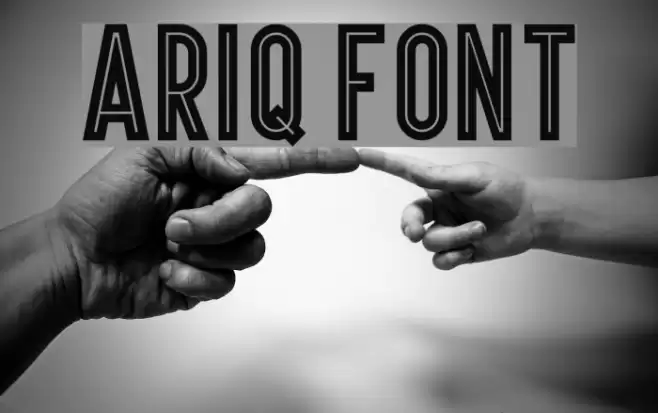 Ariq Font examples