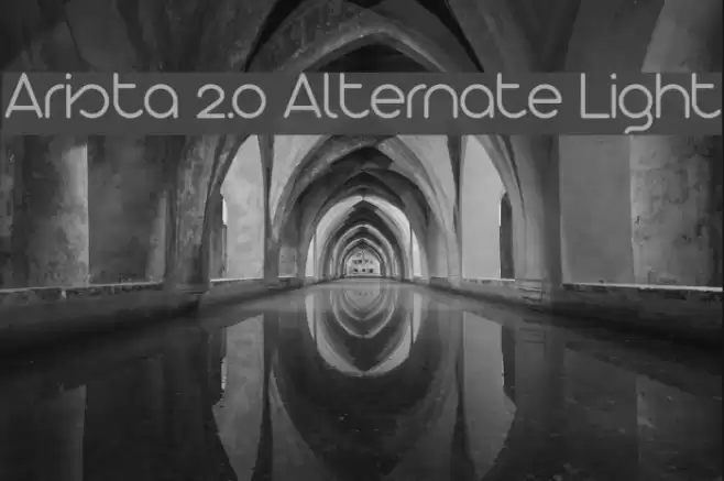 Arista 2.0 Alternate Light Font examples