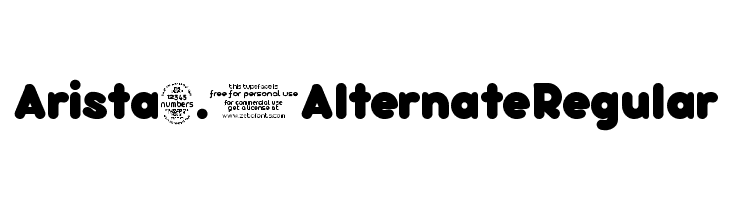 Arista 2.0 Alternate Regular Font