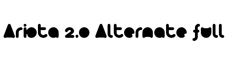 Arista 2.0 Alternate full  Free Fonts Download