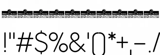 Arista Pro Alternate ExtraLight Font OTHER CHARS