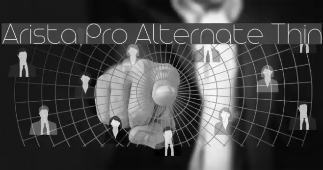 Arista Pro Alternate Thin Font examples