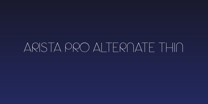 Arista Pro Alternate Thin Social Header