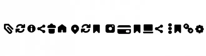 Arista Pro Icons Bold  नि: शुल्क फ़ॉन्ट्स डाउनलोड