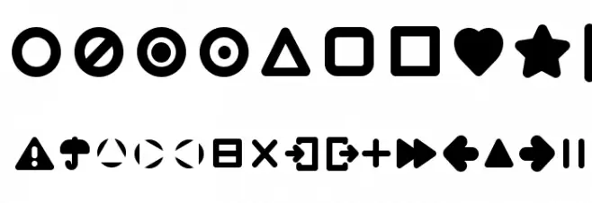 Arista Pro Icons Bold Font OTHER CHARS