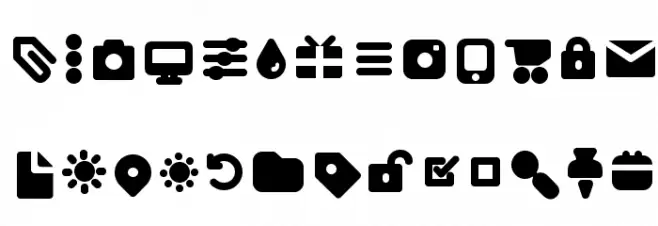 Arista Pro Icons Bold 字体 大写