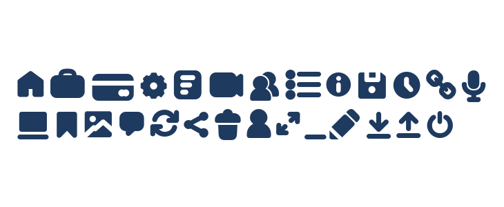 Arista Pro Icons Bold Lowercase