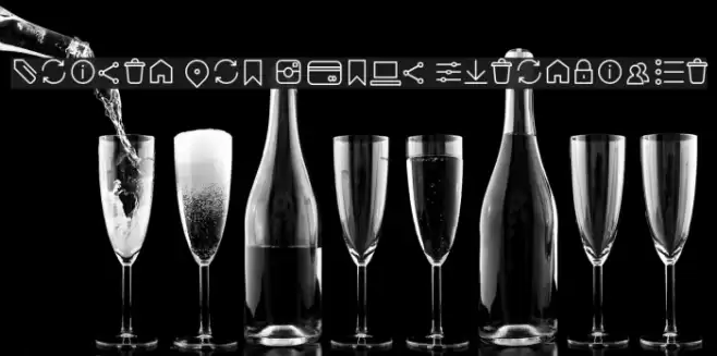 Arista Pro Icons ExtraLight Font examples