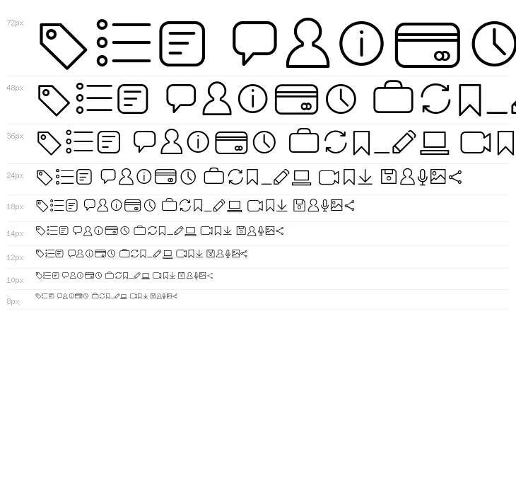 Arista Pro Icons ExtraLight Waterfall