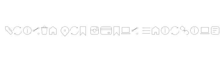 Arista Pro Icons Hairline  免费字体下载