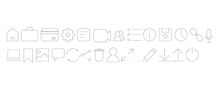 Arista Pro Icons Hairline Lowercase