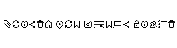 Arista Pro Icons Light  Free Fonts Download