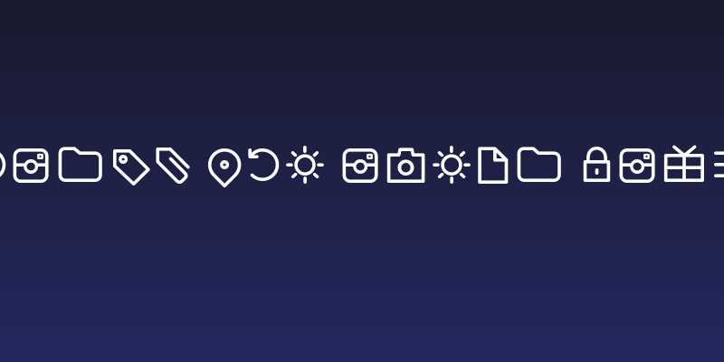 Arista Pro Icons Light Social Header