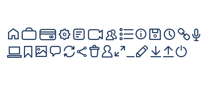 Arista Pro Icons Light Lowercase