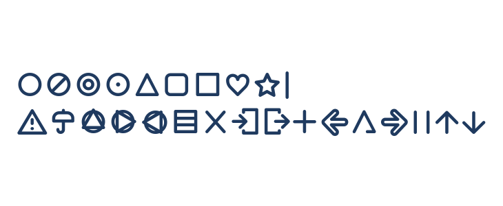 Arista Pro Icons Regular Other Characters