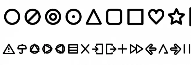 Arista Pro Icons Regular Font OTHER CHARS