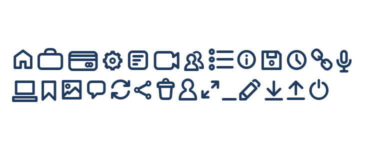 Arista Pro Icons Regular Lowercase