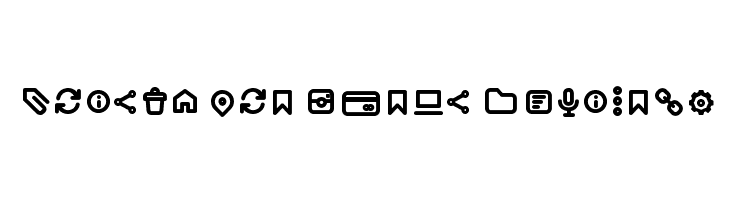 Arista Pro Icons SemiBold  les polices de caractères gratuit tlcharger