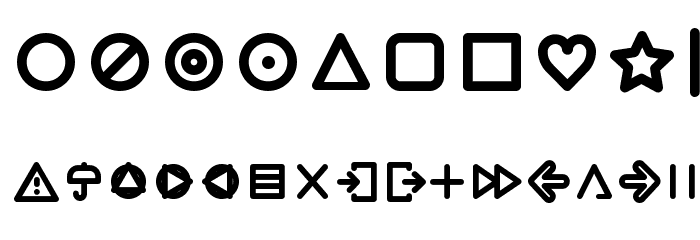 Arista Pro Icons SemiBold Font OTHER CHARS